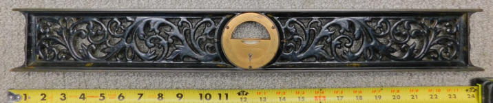 L. L. Davis 24 Inch Cast Iron Inclinometer Level