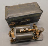 J. H. Bunnell & Co. Lineman's Test Set / Travel Telegraph Key in Case