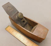 Taber 1865 Patent Transitional Smooth Plane w/ Cast Iron Lever Cap / Blade Holder