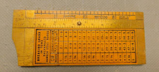 Rabone No. 1206 Rope Gauge / Boxwood Caliper Rule