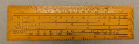English 6" Protractor / Scale / Rule