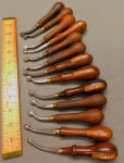 13 Saddle Maker / Cobbler / Leatherworker Tools - Overstitch Wheels