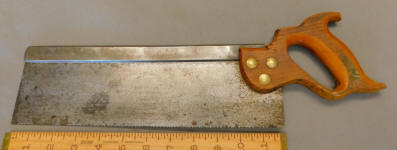 Cincinnati Saw Company 12" No.4 Back Saw