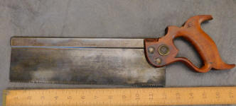 Henry Disston & Sons 12" Cast Steel Backsaw / Dovetail / Tenon Saw