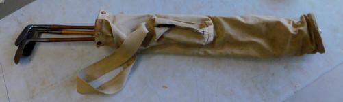 Spalding Canvas Golf Club Bag w/ Clubs