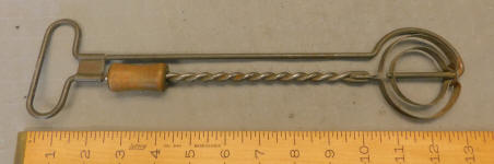 1885 Bryant Patent ANTIQUE Archimedean Egg Beater / Whip