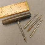 Antique Brass Multi Tool w/ Corkscrew & 3 Tools
