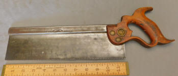 Disston Cast Steel Back Saw 12" 12 TPI