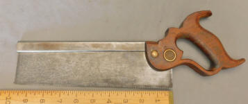 Disston Cast Steel Back Saw 10" 14 TPI