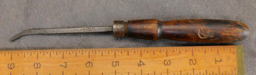 J. B. Addis 3/16" Front Bent Carving Chisel