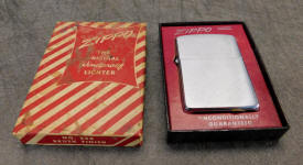 c. 1950s Zippo Lighter - Unfired in Original Stripped Box