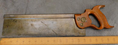 Sears 14" Spring Steel Backsaw / Dovetail / Tenon Saw