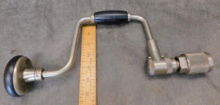 Stanley / Yankee North Brothers 10" No. 2101A Auger Bit Brace - Bell System B