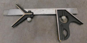 Scherr Tumico 12" Combination Machinist Square w/ Center Head