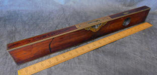 Goodell Pratt 24 Inch Brass Bound Mahogany Level
