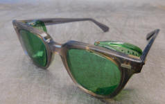 Green Tinted Safety Glasses w/ Side Shields