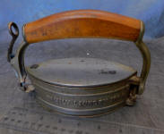 Carver Patent Family Laundry Mfg. Co. Revolving Box Iron w/ Slug