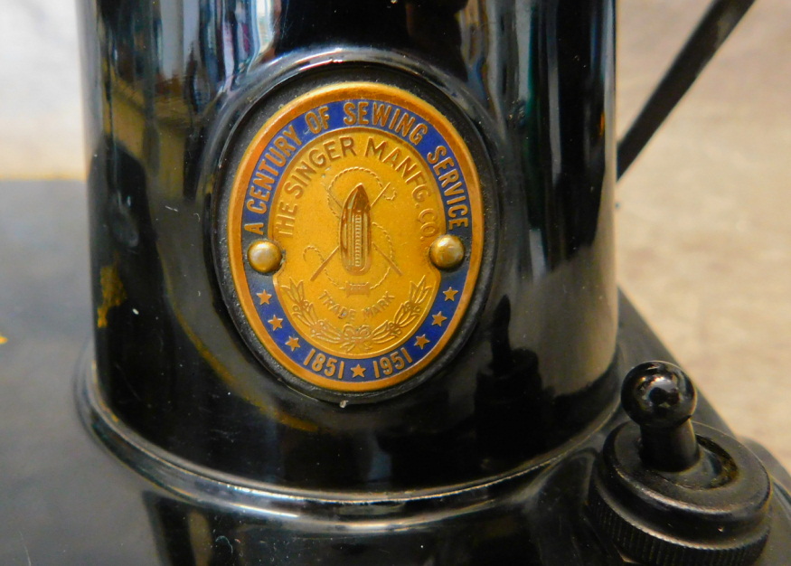 1951 Black Singer Featherweight 221 "Centennial" Sewing Machine