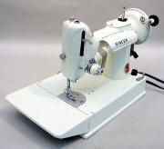 1960s White Singer Featherweight 221 Sewing Machine